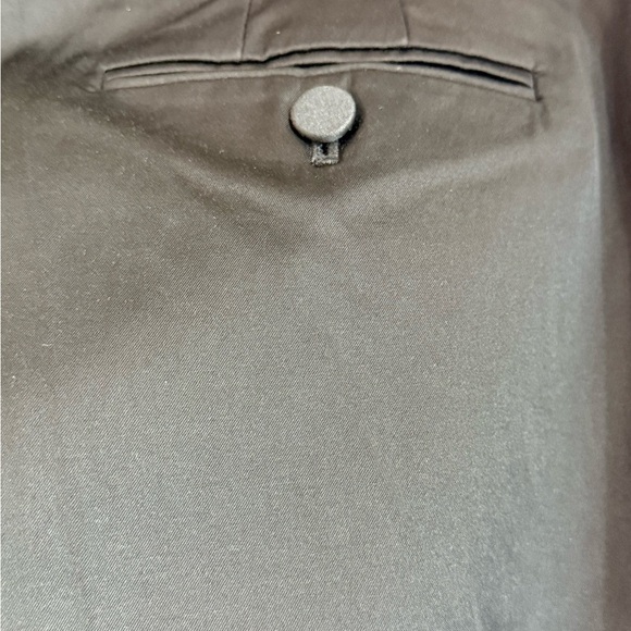 Ann Taylor Loft Satin Feel Marisa Cut Dark Black Slacks Back Pockets Size 6P - Picture 5 of 8